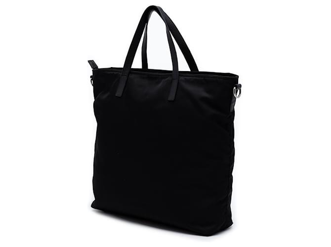 Borsa Satchel Tessuto nera Prada Nero - vista 2