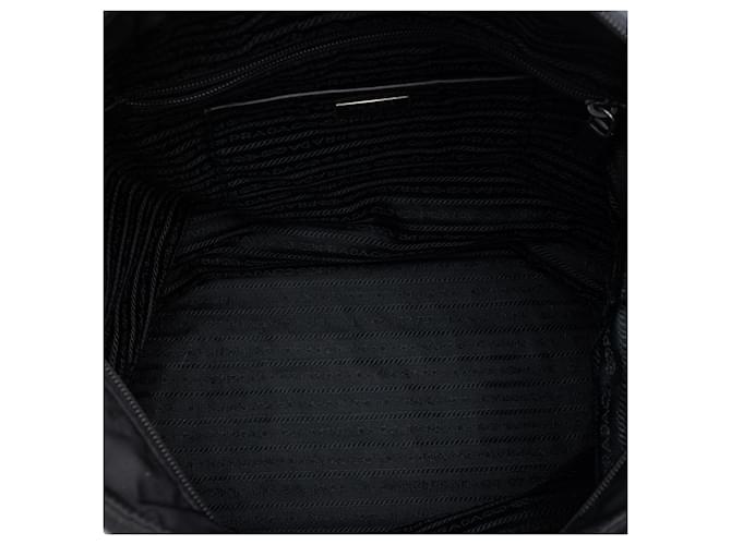 Borsa Satchel Tessuto nera Prada Nero - vista 4