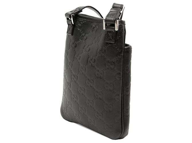 Borsa a tracolla Gucci Guccissima nera Nero - vista 2