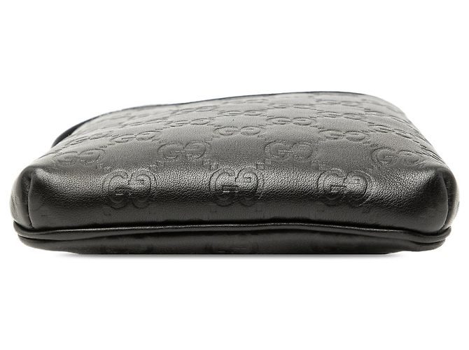 Borsa a tracolla Gucci Guccissima nera Nero - vista 3