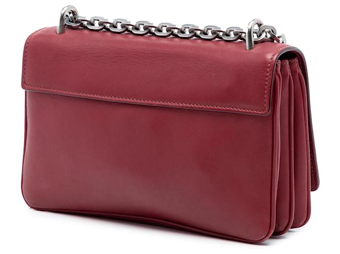Borsa a tracolla Prada Soft Calf Chain Rossa Rosso - vista 2