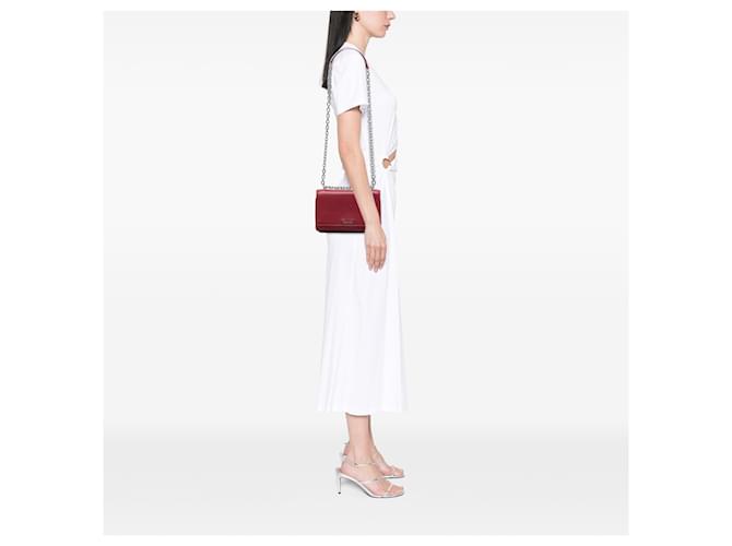 Borsa a tracolla Prada Soft Calf Chain Rossa Rosso - vista 6