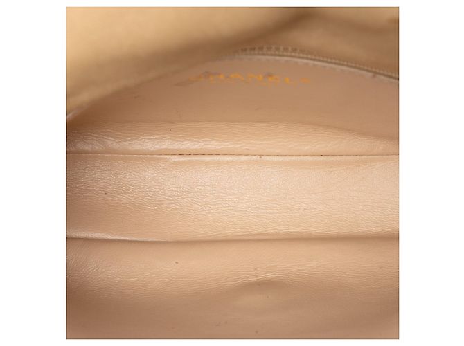 Borsa a tracolla Chanel Small Quilted Iridescent Lambskin Pearl CC Crystal Flap oro D'oro - vista 4