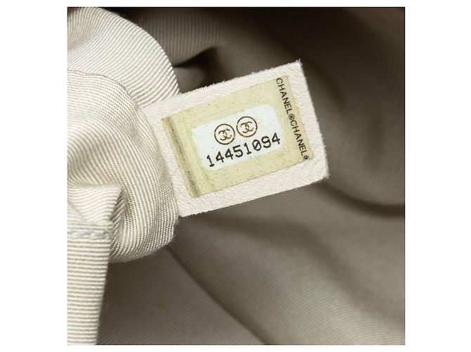 Borsa Bowler Chanel CC in tweed e pelle di vitello trapuntata iridescente marrone - vista 6