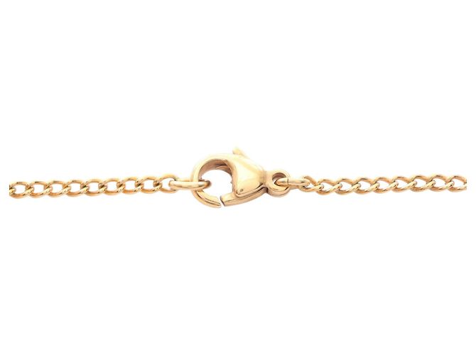 Collana con pendente Chanel CC in smalto nero e placcato oro - vista 5