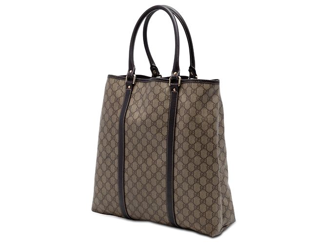 Tote vertical Gucci GG Supreme beige - vista 2