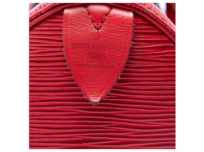 Borsa Boston Louis Vuitton Epi Speedy 30 rossa Rosso - vista 5