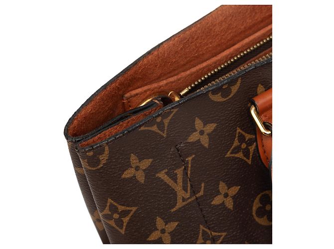 Borsa Tote Louis Vuitton Monogram Flower marrone - vista 8