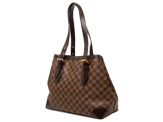 Borsa Tote Louis Vuitton Damier Ebene Hampstead MM marrone - vista 2
