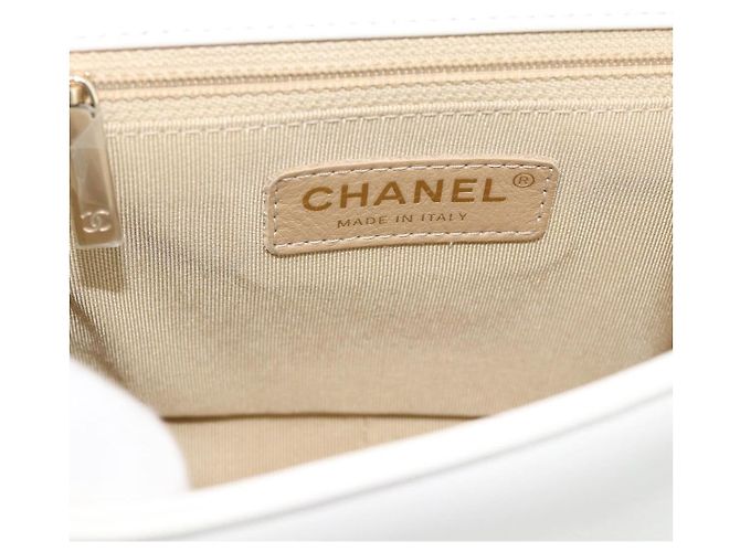 Chanel Beauty Begins Flap in agnello trapuntato Bianco - vista 6