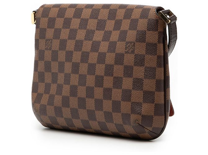 Borsa a tracolla Musette Tango in Damier Ebene marrone Louis Vuitton con tracolla lunga - vista 2
