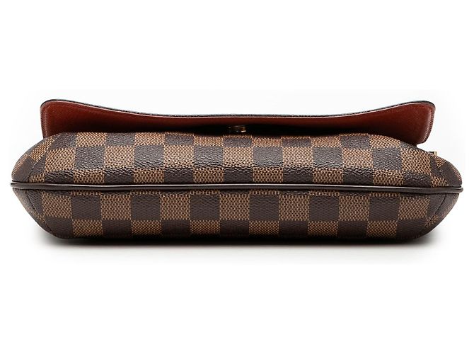 Borsa a tracolla Musette Tango in Damier Ebene marrone Louis Vuitton con tracolla lunga - vista 3