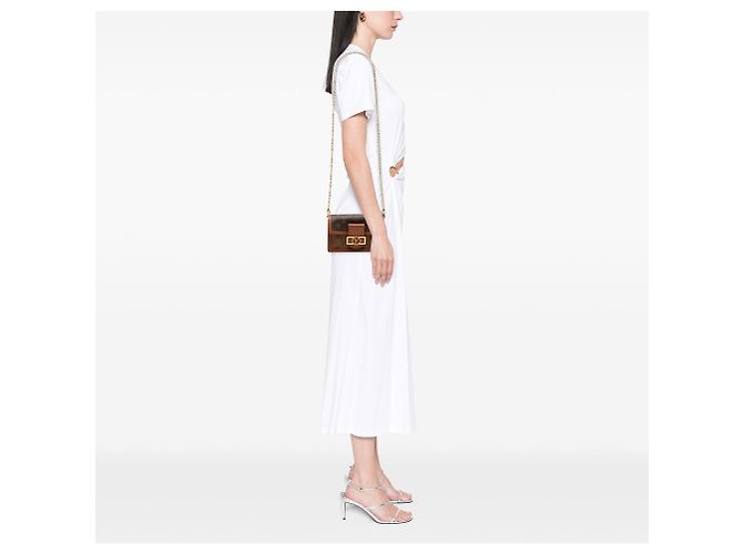 Portafoglio con catena Dauphine Monogram Reverse Louis Vuitton marrone a tracolla crossbody - vista 6