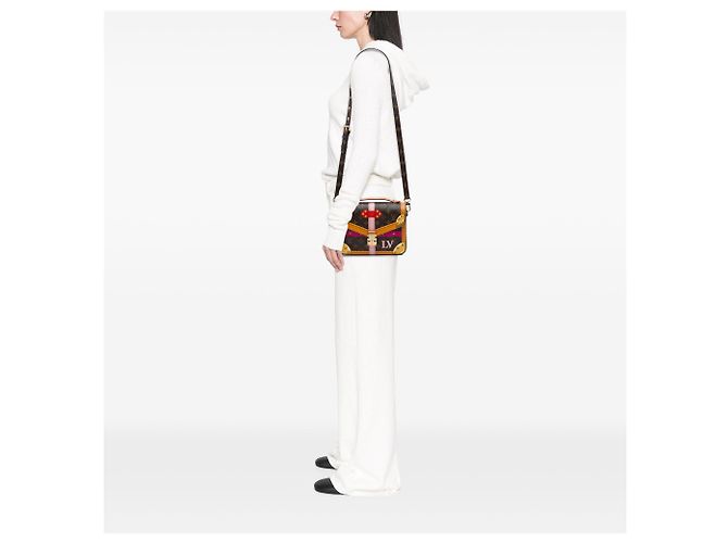 Metis Borsa Satchel Louis Vuitton Monogram Summer Trunks marrone - vista 6