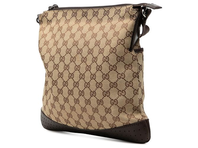 Borsa a tracolla Gucci GG Canvas marrone - vista 2