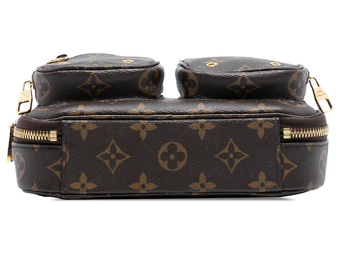 Borsa Louis Vuitton Monogram Utility marrone - vista 3