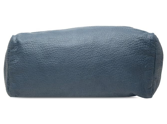 Tote in pelle granulata grande blu Gucci - vista 3