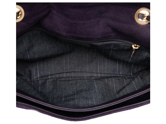 Borsa a tracolla Chanel Quilted Suede Union Jack Reissue 2.55 Double Flap 227 Viola Porpora - vista 4
