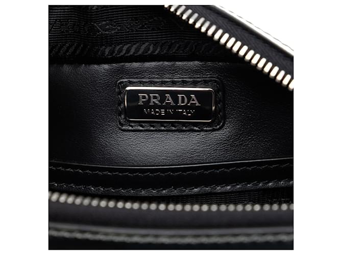 Double Piccola borsa a tracolla Prada Spazzolato Brique argento - vista 5