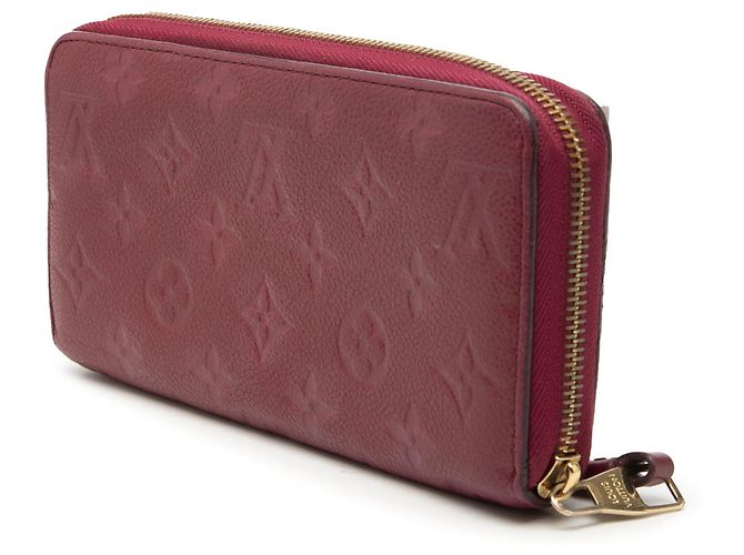 Roter Louis Vuitton Monogram Empreinte Zippy Long Wallet - Ansicht 2