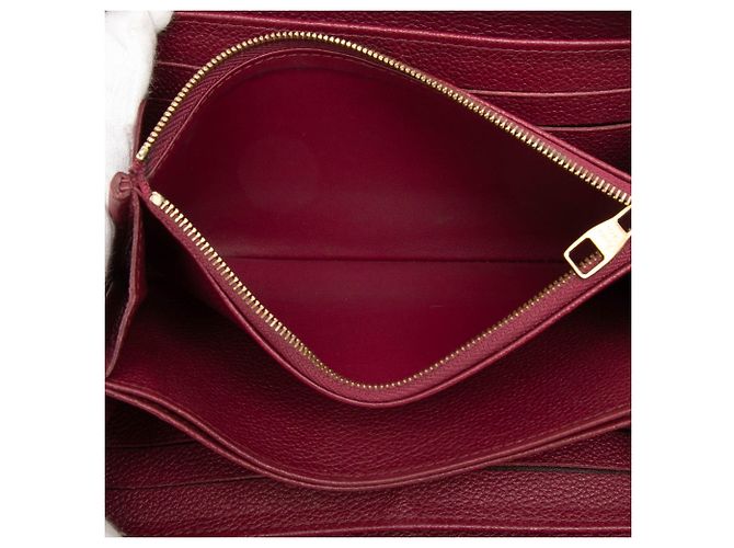Roter Louis Vuitton Monogram Empreinte Zippy Long Wallet - Ansicht 4