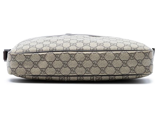 Borsa a tracolla Gucci GG Supreme Interlocking G beige - vista 3