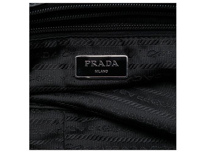 Prada Tessuto Gray City and Jungle Print Tote Satchel Tasche Grau - Ansicht 5