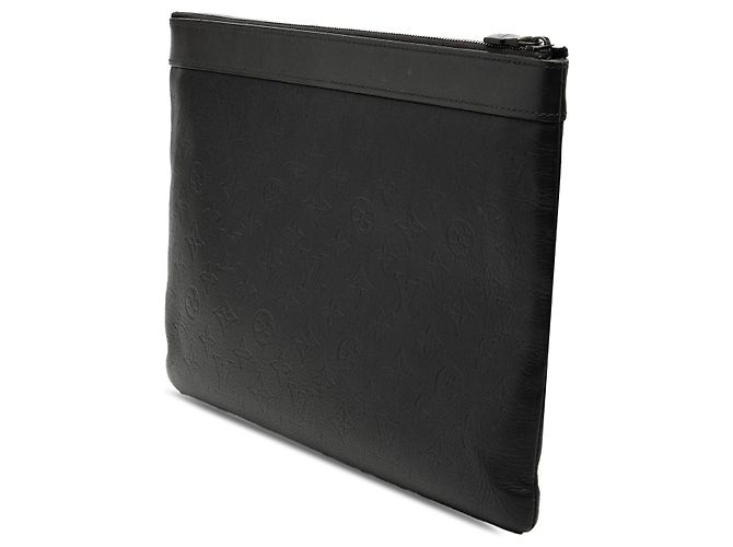 Pochette Louis Vuitton Monogram Shadow Discovery nera Nero - vista 2