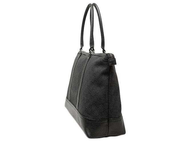 Tote in denim Gucci GG nero - vista 2