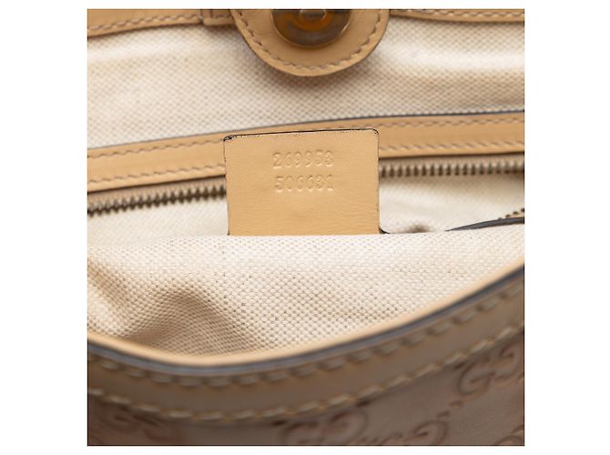 Tote Gucci Guccissima Scarlett beige - vista 6
