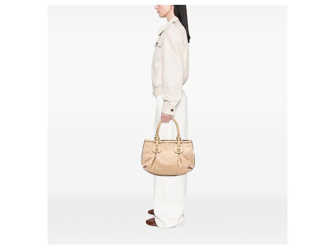 Tote Gucci Guccissima Scarlett beige - vista 7
