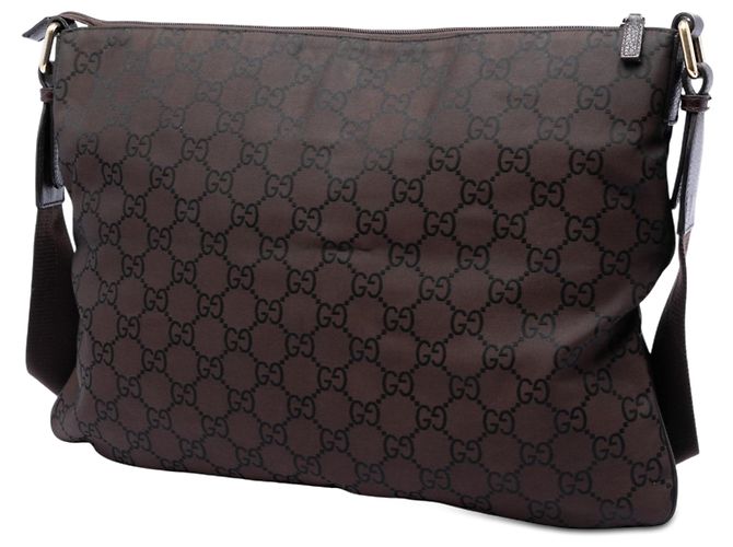Borsa a tracolla Gucci GG Nylon marrone - vista 2