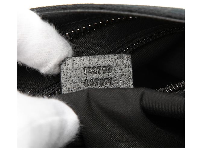 Borsa a tracolla Gucci GG Canvas nera Nero - vista 6