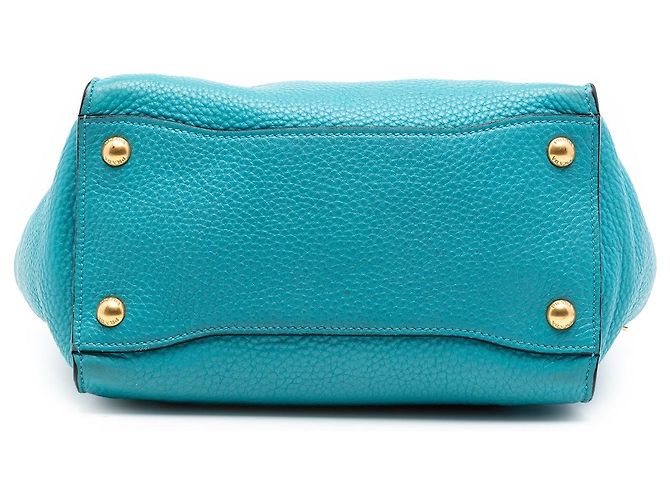 Borsa Blue Prada Vitello Daino Sound Lock - vista 3