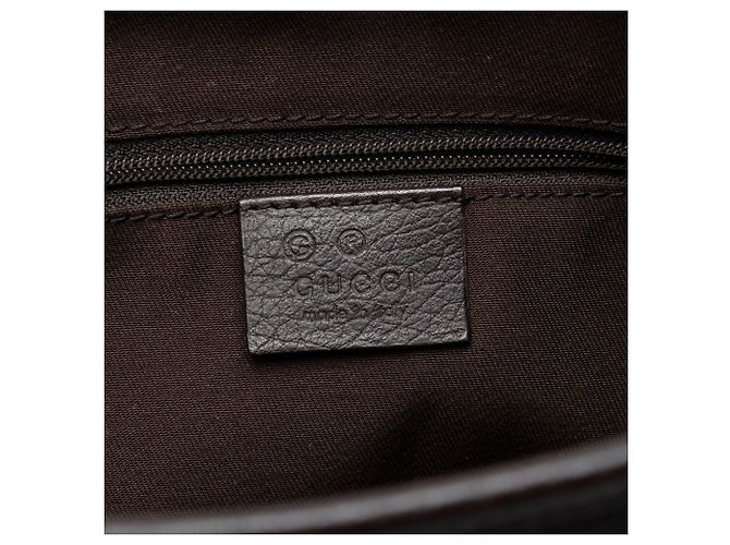 Borsa a tracolla Gucci GG Denim Abbey D Ring marrone - vista 5