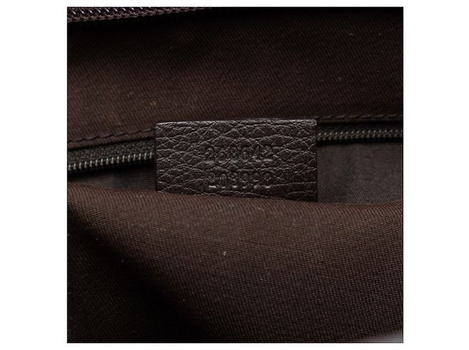 Borsa a tracolla Gucci GG Denim Abbey D Ring marrone - vista 6