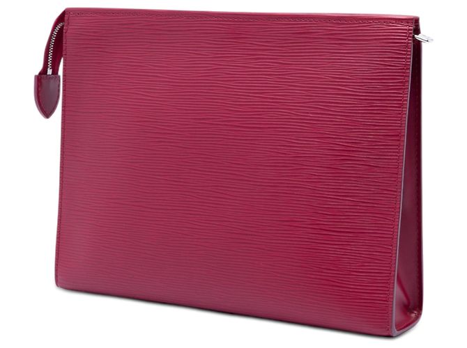 Beauty case e clutch bag 26 in Epi Toile rosa Louis Vuitton - vista 2