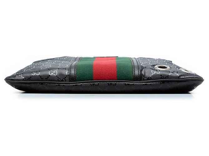 Borsa a tracolla Gucci Fiat 500 Medium GG Imprime Web nera Nero - vista 3