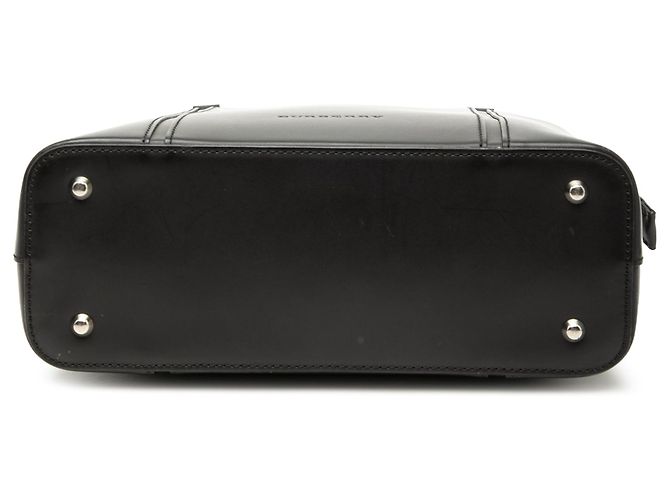 Borsa a mano in pelle nera Burberry Nero - vista 3