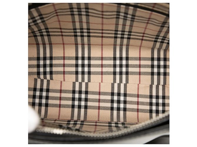 Borsa a mano in pelle nera Burberry Nero - vista 4