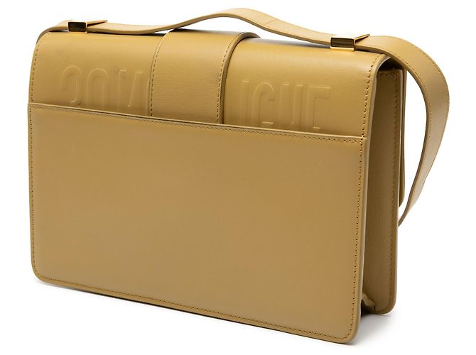Borsa a tracolla con patta 30 Montaigne in pelle marrone Dior - vista 2
