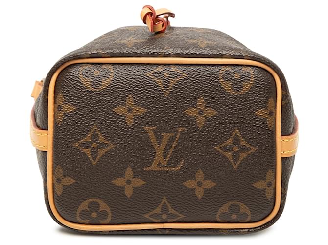 Borsa a secchiello Louis Vuitton Monogram Nano Noe marrone - vista 3