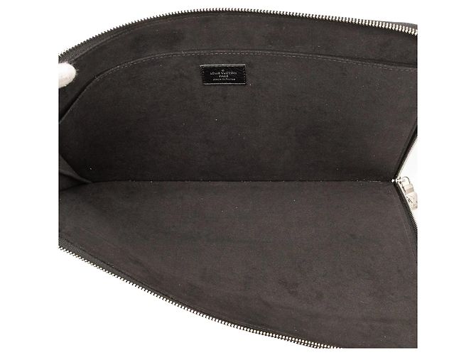Pochette Jour GM Taurillon Initials Circle nera Louis Vuitton Nero - vista 4