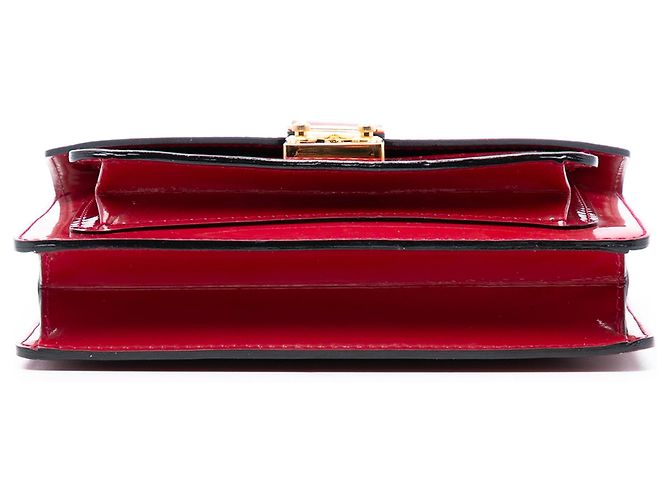Borsa Louis Vuitton Vernis Monceau BB rossa Rosso - vista 3