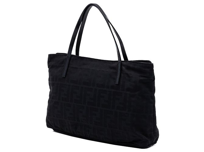 Borsa a mano in nylon Zucca nero Fendi - vista 2