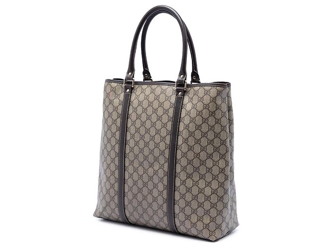 Tote verticale Gucci GG Supreme beige - vista 2