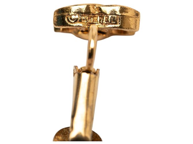 Chanel CC Clip-On-Ohrringe vergoldet Golden - Ansicht 4