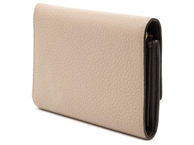 Cartera compacta Louis Vuitton Taurillon Capucines beige - vista 2