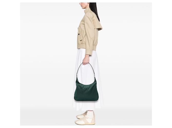 Borsa a tracolla Prada Tessuto verde - vista 6