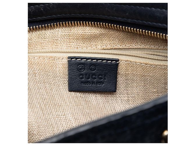 Borsa blu Gucci Small Microguccissima Bree - vista 5